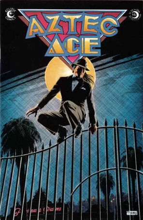 Aztec Ace 15 published by Eclipse with cover art by Tom Yeates