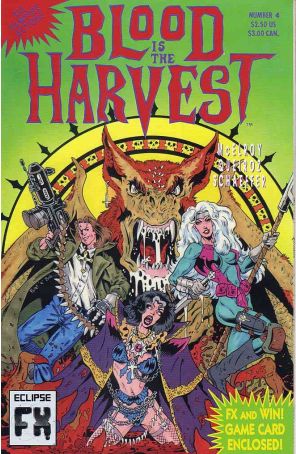 Blood Is the Harvest 4 published by Eclipse with cover art by Flint Henry