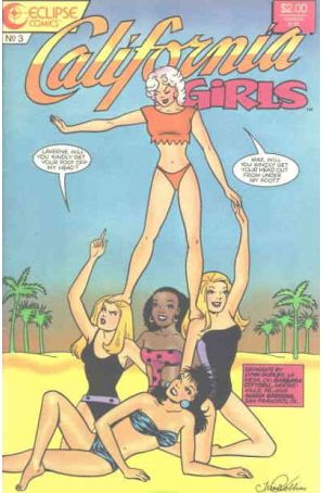 California Girls 3 published by Eclipse with cover art by Trina Robbins