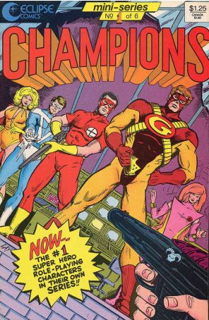 Champions (Eclipse) 1 published by Eclipse with cover art by Carol Lay