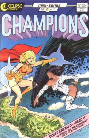 Champions (Eclipse) 2 published by Eclipse with cover art by Carol Lay
