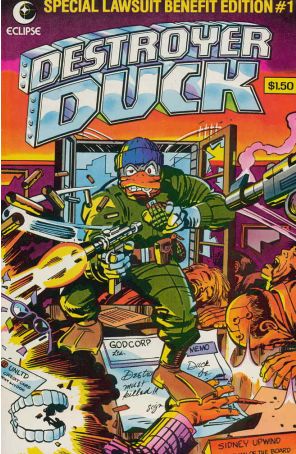 Destroyer Duck 1 published by Eclipse with cover art by Jack Kirby