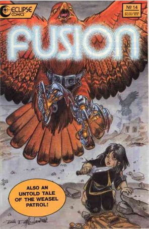 Fusion 14 published by Eclipse with cover art by Tela and Dopplina
