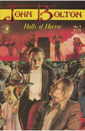 Halls of Horror (John Bolton's) 1 published by Eclipse with cover art by John Bolton
