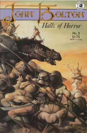 Halls of Horror (John Bolton's) 2 published by Eclipse with cover art by John Bolton