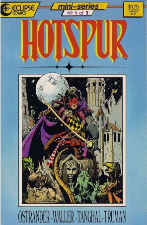 Hotspur 1 published by Eclipse with cover art by Karl Waller and Timothy Truman