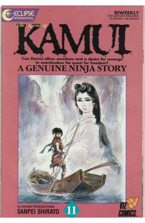 The Legend of Kamui 11 published by Eclipse with cover art by Sanpei Shirato