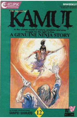 The Legend of Kamui 12 published by Eclipse with cover art by Sanpei Shirato