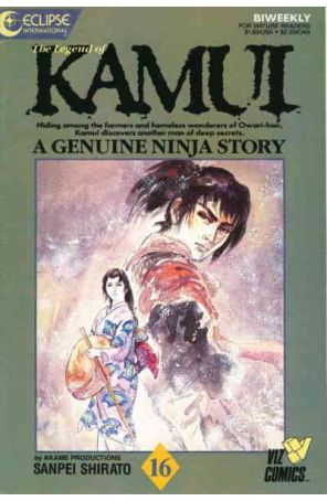The Legend of Kamui 16 published by Eclipse with cover art by Sanpei Shirato