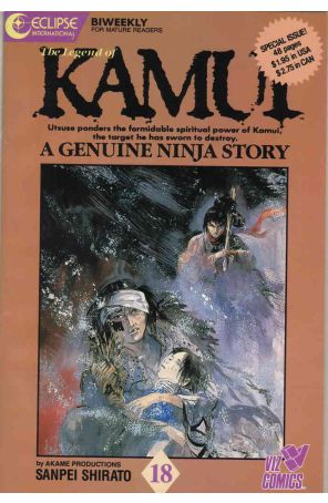 The Legend of Kamui 18 published by Eclipse with cover art by Sanpei Shirato