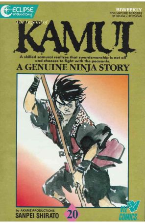 The Legend of Kamui 20 published by Eclipse with cover art by Sanpei Shirato