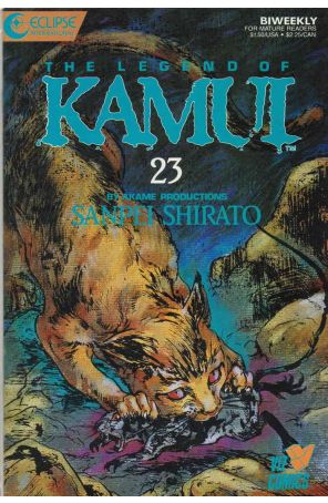 The Legend of Kamui 23 published by Eclipse with cover art by Sanpei Shirato