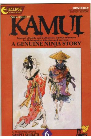 The Legend of Kamui 6 published by Eclipse with cover art by Sanpei Shirato