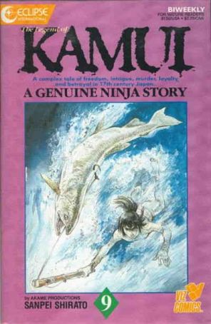 The Legend of Kamui 9 published by Eclipse with cover art by Sanpei Shirato