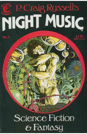 Night Music (2nd Series) 1 published by Eclipse with cover art by P. Craig Russell