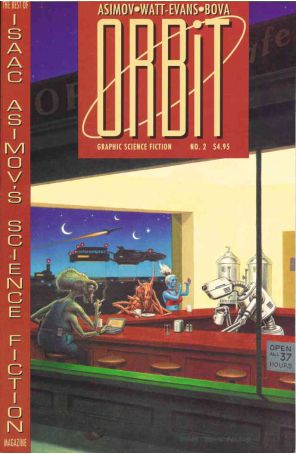 Orbit 2 published by Eclipse with cover art by John Pound