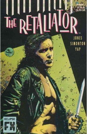 The Retaliator 1 (with card) published by Eclipse with cover art by Tim Bradstreet