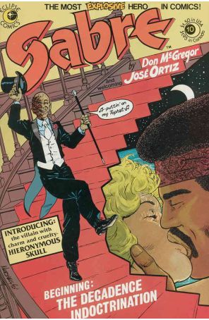 Sabre 10 published by Eclipse with cover art by Marshall Rogers