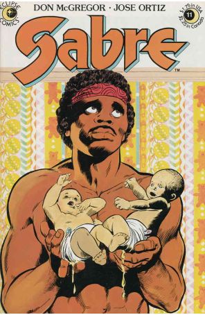 Sabre 11 published by Eclipse with cover art by Gene Colan