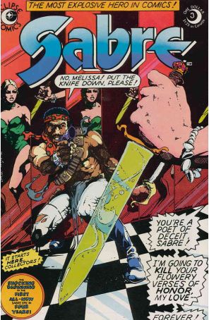 Sabre 3 published by Eclipse with cover art by Kent Williams