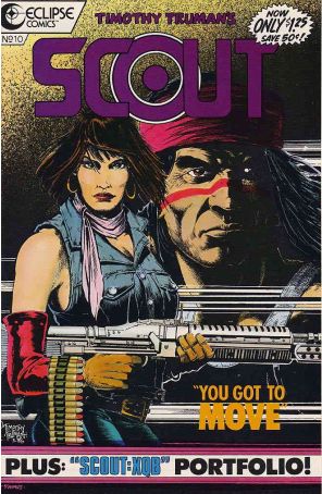 Scout 10 published by Eclipse with cover art by Timothy Truman