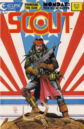 Scout 11 published by Eclipse with cover art by Timothy Truman
