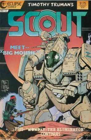 Scout 12 published by Eclipse with cover art by Ben Dunn and Timothy Truman
