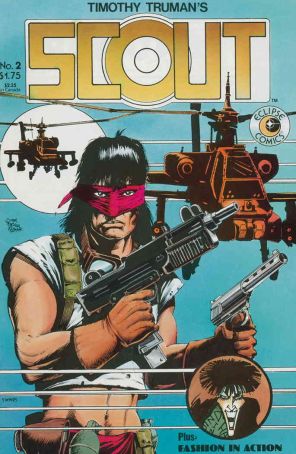 Scout 2 published by Eclipse with cover art by Timothy Truman