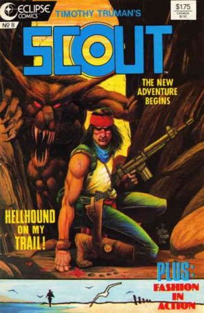 Scout 8 published by Eclipse with cover art by Timothy Truman