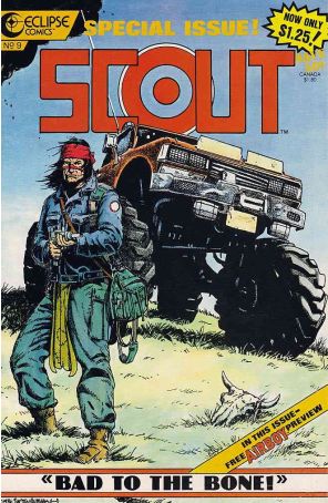 Scout 9 published by Eclipse with cover art by Timothy Truman