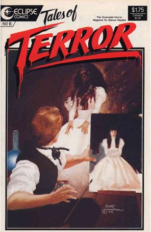 Tales of Terror 8 published by Eclipse with cover art by Scott Hampton