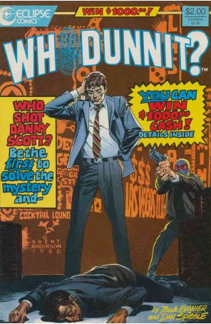Whodunnit? 1 published by Eclipse with cover art by Brent Anderson