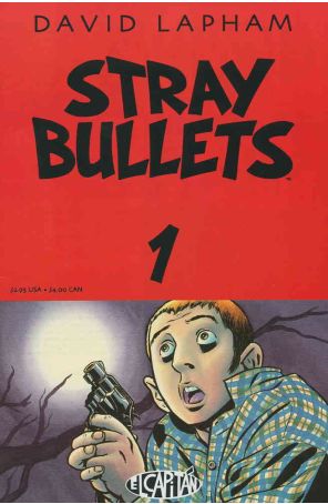 Stray Bullets 1 (3rd) published by El Capitan with cover art by David Lapham