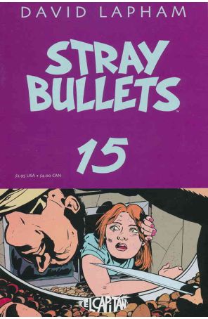 Stray Bullets 15 published by El Capitan with cover art by David Lapham