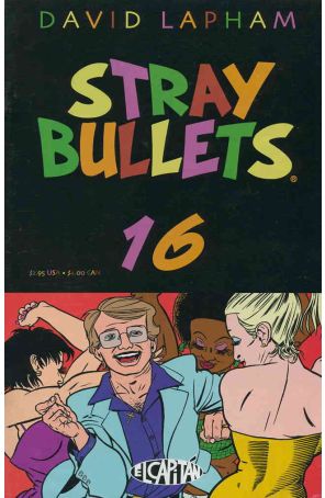 Stray Bullets 16 published by El Capitan with cover art by David Lapham