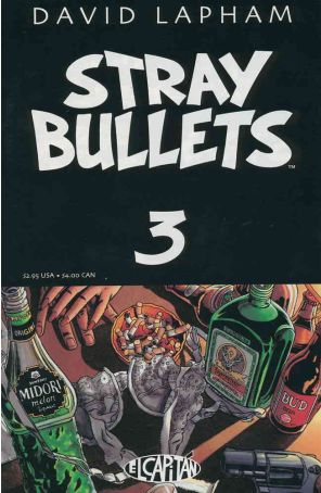 Stray Bullets 3 (2nd) published by El Capitan with cover art by David Lapham