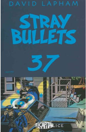 Stray Bullets 37 published by El Capitan with cover art by David Lapham