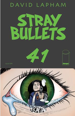 Stray Bullets 41 published by Image with cover art by David Lapham