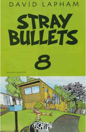 Stray Bullets 8 (2nd) published by El Capitan with cover art by David Lapham