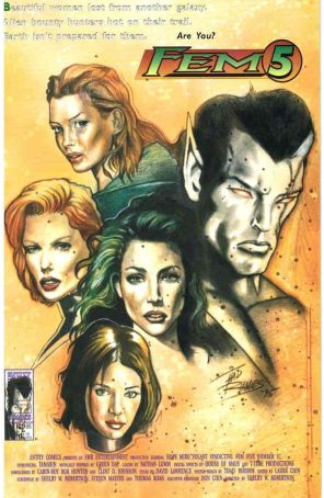 Fem 5 1C published by Entity with cover art by Thad III Rhodes