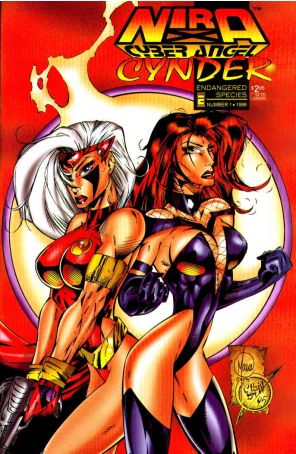 Nira X: Cyberangel-Cynder: Endangered Species 1 published by Entity with cover art by Bill Maus