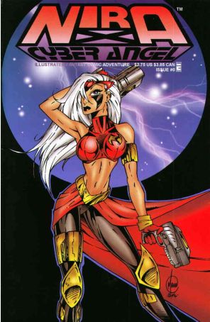 Nira X: Cyberangel 0 published by Entity with cover art by Bill Maus