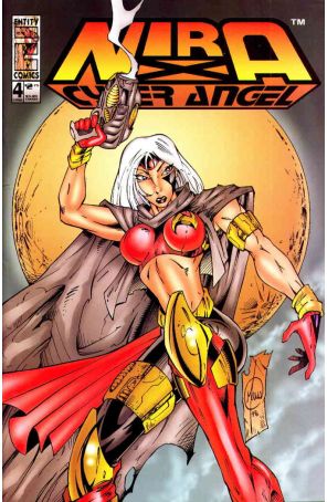 Nira X: Cyberangel 4 published by Entity with cover art by Bill Maus