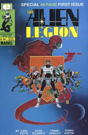 Alien Legion (Vol. 1) 1 published by Epic with cover art by Frank Cirocco