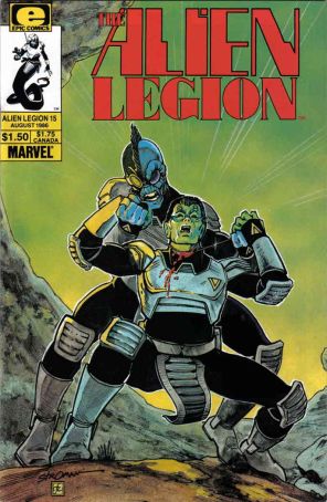 Alien Legion (Vol. 1) 15 published by Epic with cover art by Larry Stroman