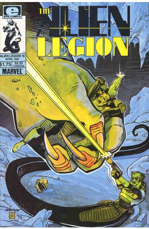 Alien Legion (Vol. 1) 19 published by Epic with cover art by Larry Stroman