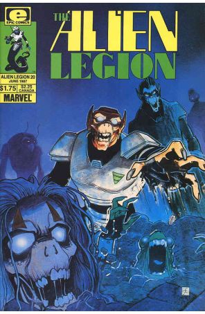 Alien Legion (Vol. 1) 20 published by Epic with cover art by Frank Cirocco