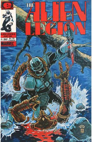 Alien Legion (Vol. 1) 8 published by Epic with cover art by Chris Warner