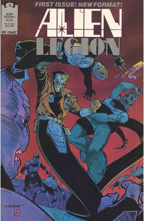 Alien Legion (Vol. 2) 1 published by Epic with cover art by Larry Stroman