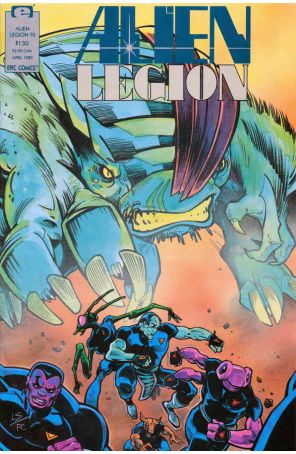Alien Legion (Vol. 2) 10 published by Epic with cover art by Larry Stroman